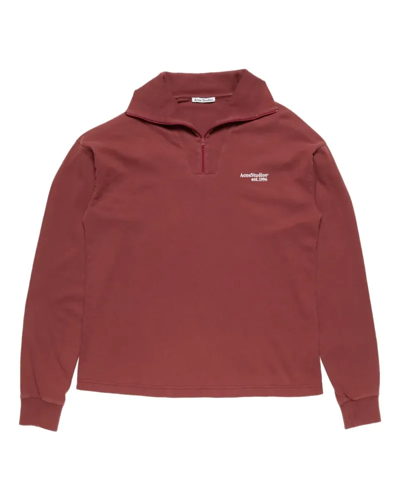 Acne Studios Sweatshirt mit Reißverschluss - Rot Rot