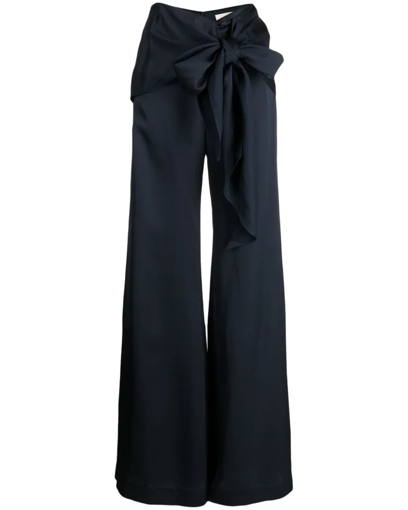 Silvia Tcherassi Noa Hose mit hohem Bund - Blau Blau