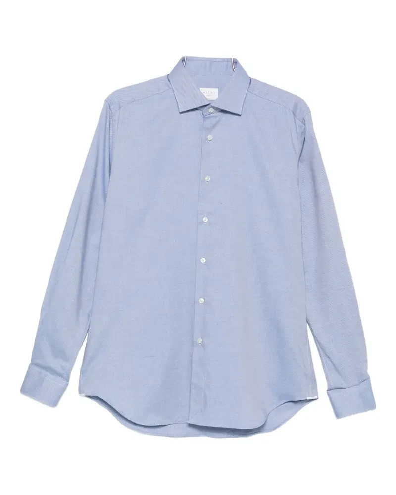 XACUS classic-collar long-sleeve shirt - Blau Blau
