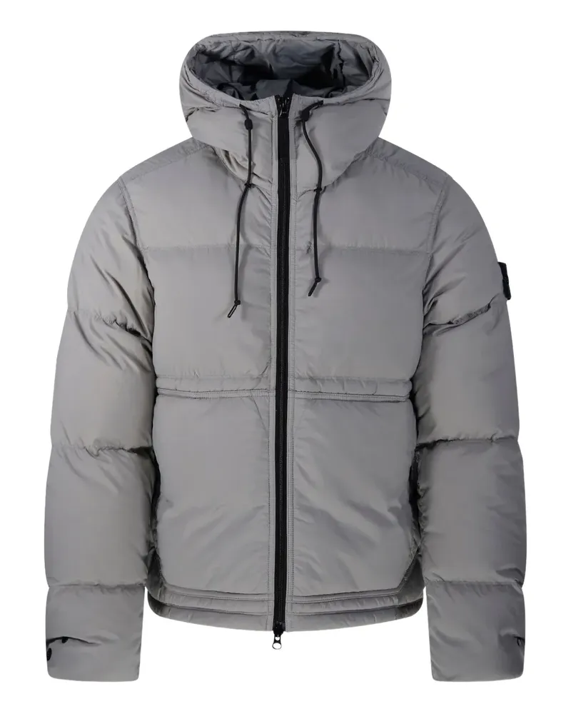 Stone Island Gefütterte Kapuzenjacke - Grau Grau