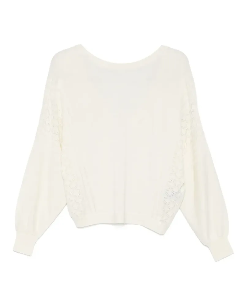ba&sh Pullover mit U-Boot-Ausschnitt - Nude Nude