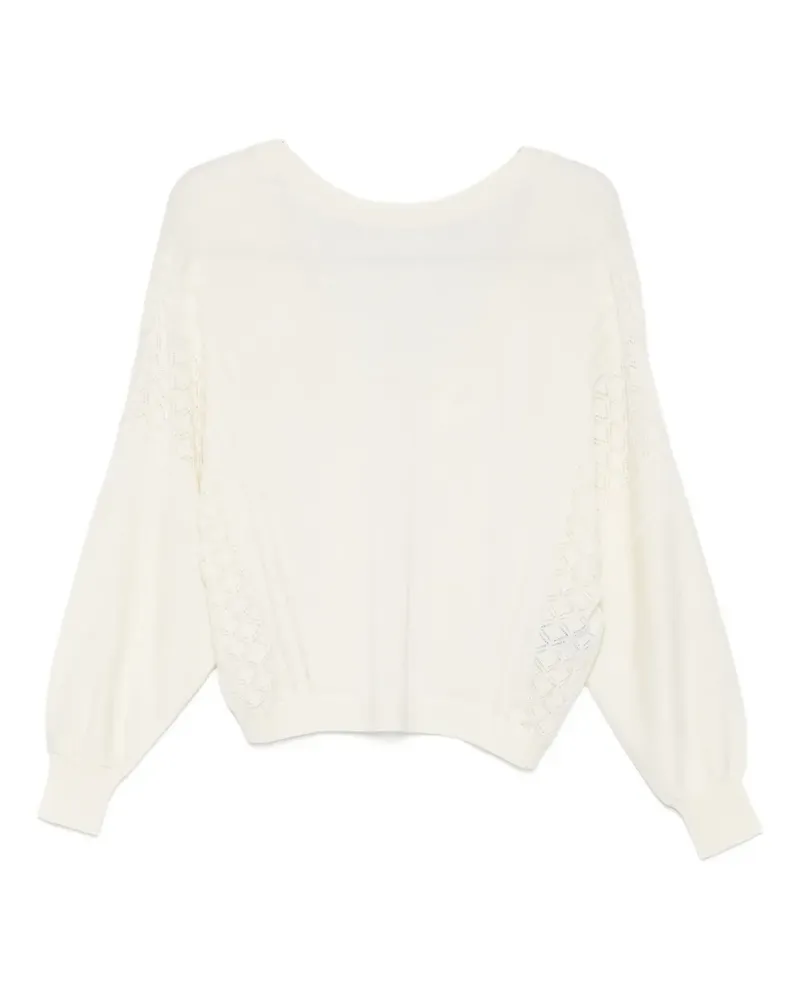 ba&sh boat-neck sweater - Nude Nude