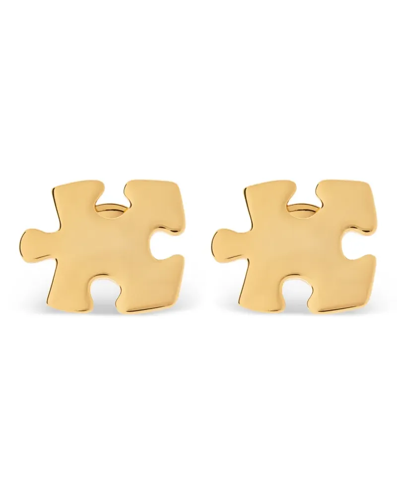Moschino Puzzleteil-Ohrclips - Gold Gold