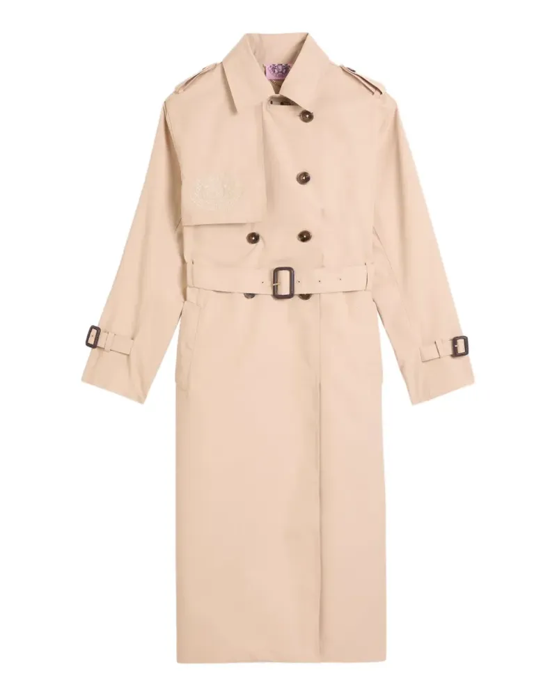 Juicy Couture Trenchcoat mit Logo-Stickerei - Nude Nude