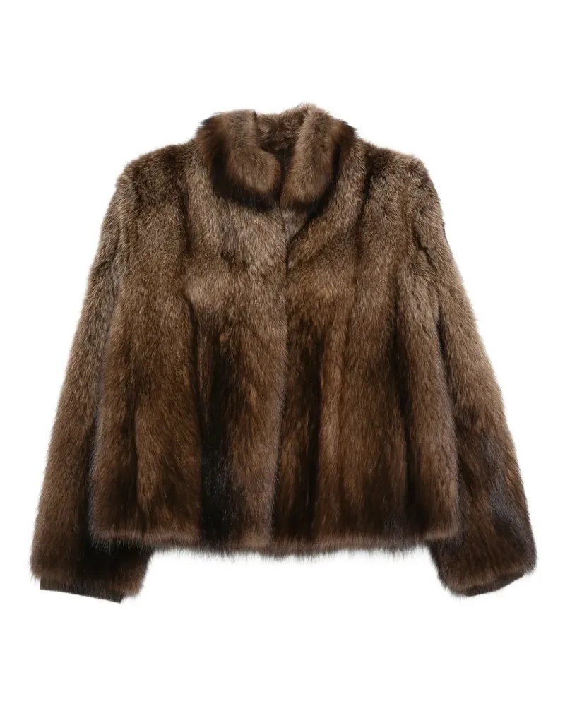 Liska Jacke aus Fischermarderpelz - Braun Braun