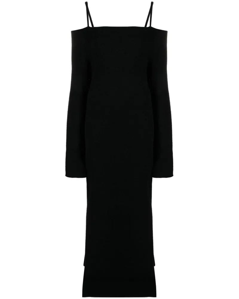 Nanushka Schulterfreies Bibian Maxikleid - Grau Grau