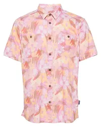 Patagonia Hemd mit Blumen-Print Rosa