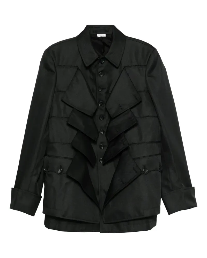 Comme des Garçons Jacke mit Klappentasche - Schwarz Schwarz