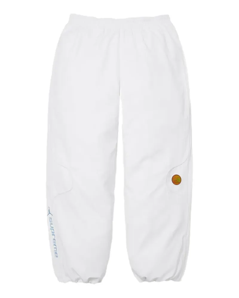 Supreme Being x Jordan logo-patch track pants - Weiß Weiß