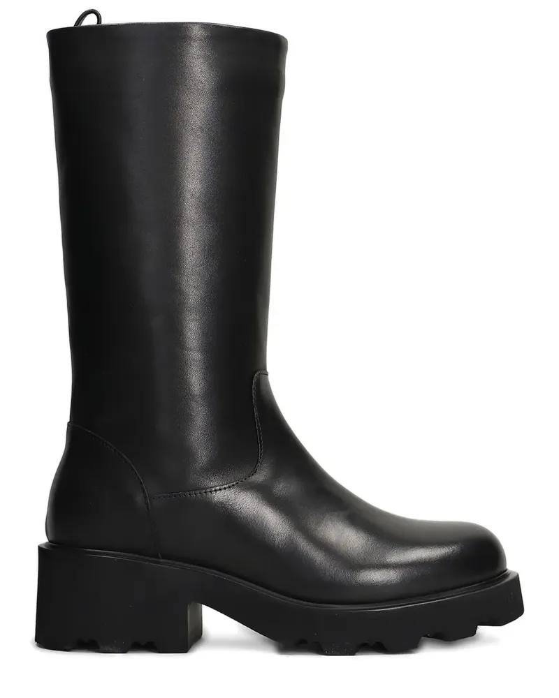 Julie Dee Halbhohe Stiefel - Schwarz Schwarz