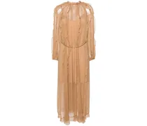 Tranquility Billow Midikleid - Braun