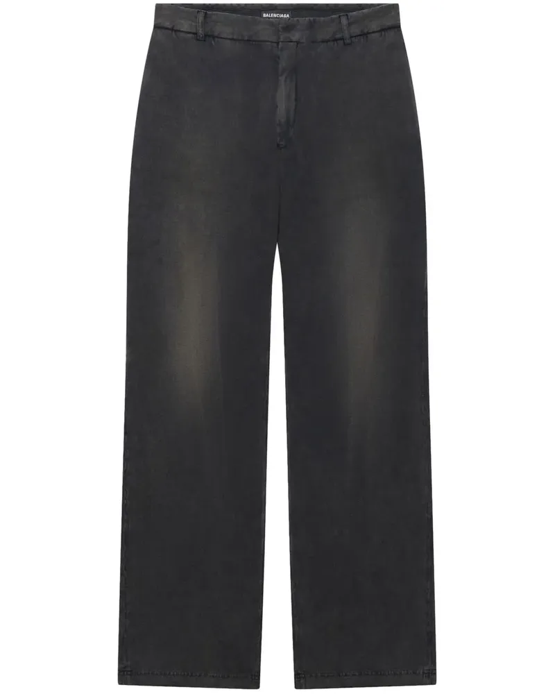 Balenciaga Hose mit geradem Schnitt - Schwarz Schwarz