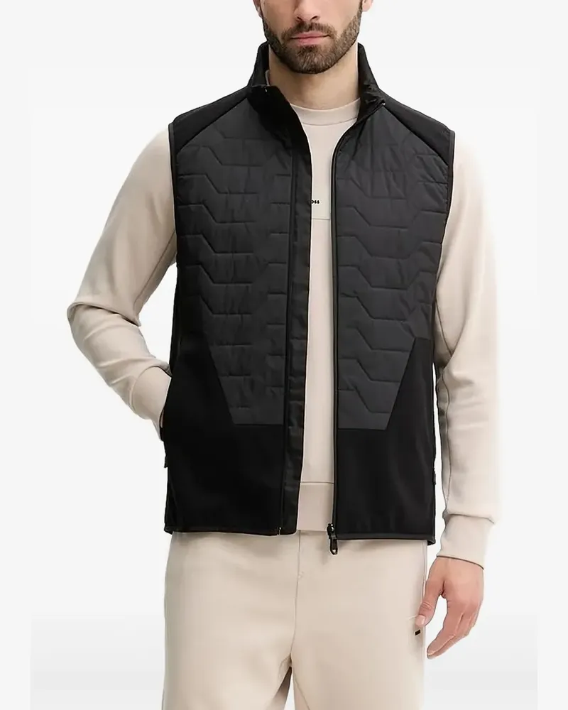 HUGO BOSS Top mit gesteppten Einsätzen - Schwarz Schwarz