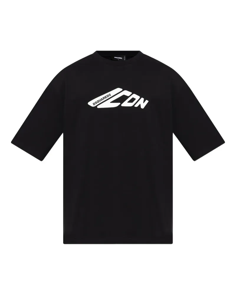 Dsquared2 Klassisches T-Shirt - Schwarz Schwarz