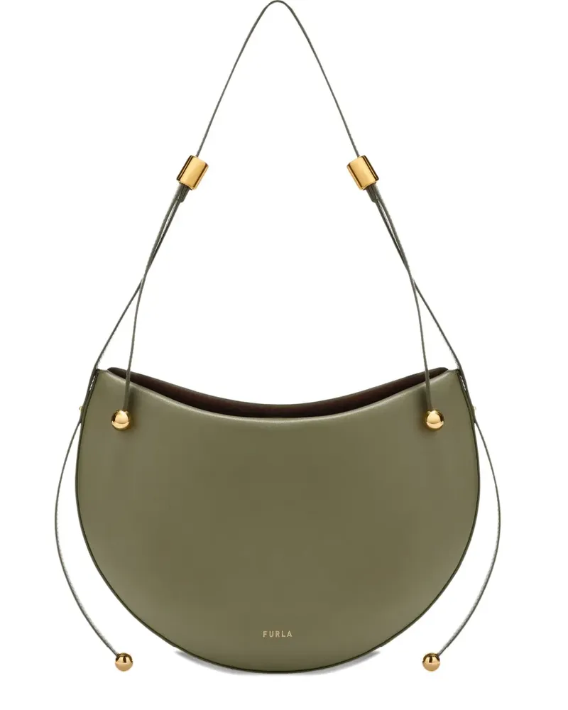 Furla Kleine Moonstone Schultertasche - Grün Grün
