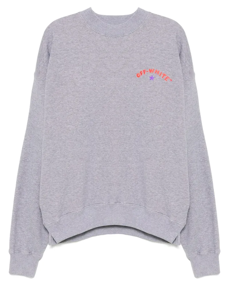 OFF-WHITE Sweatshirt mit Logo-Print - Grau Grau