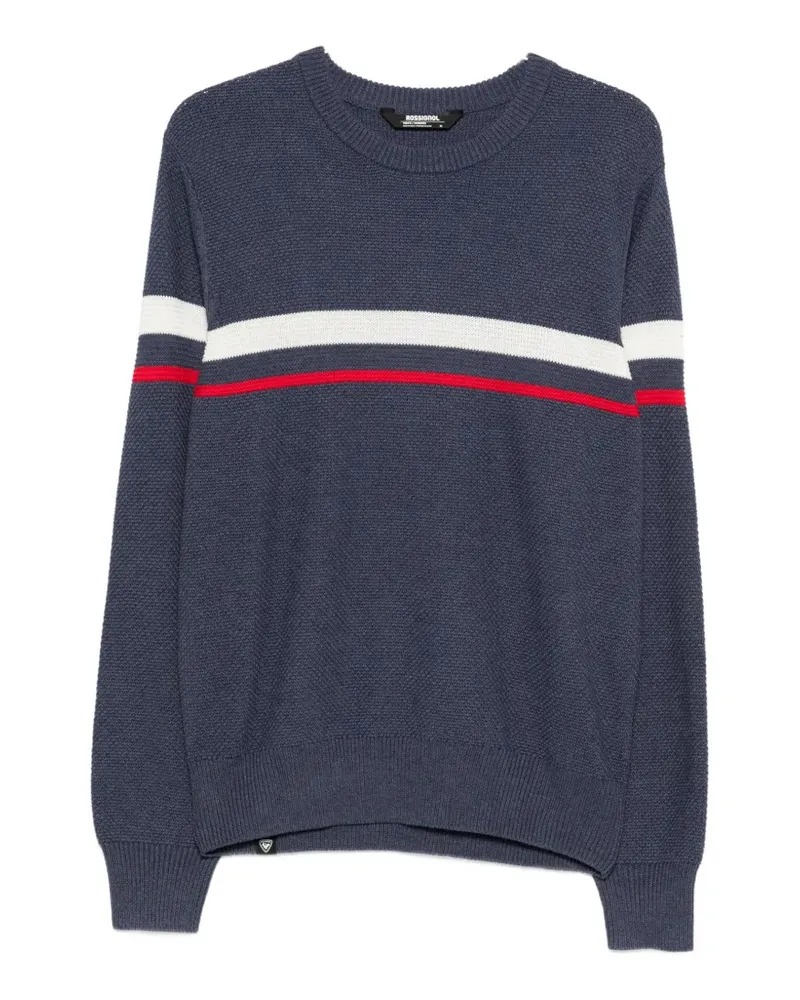 Rossignol striped crew-neck sweater - Blau Blau