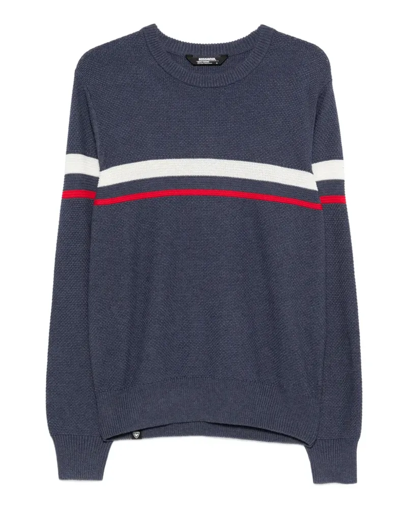 Rossignol striped crew-neck sweater - Blau Blau
