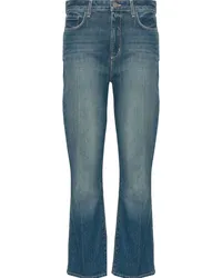 L'Agence Bootcut-Jeans mit hohem Bund Blau