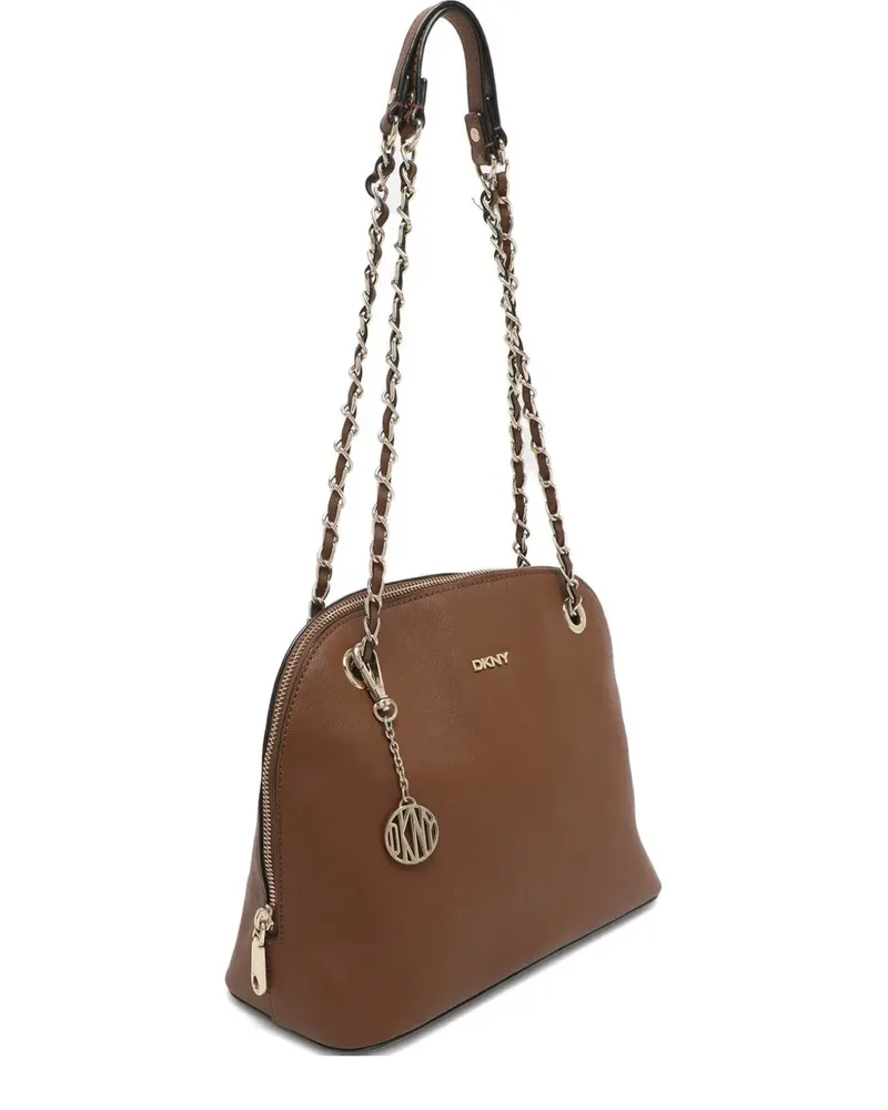DKNY Schultertasche mit Kettenriemen - Braun Braun