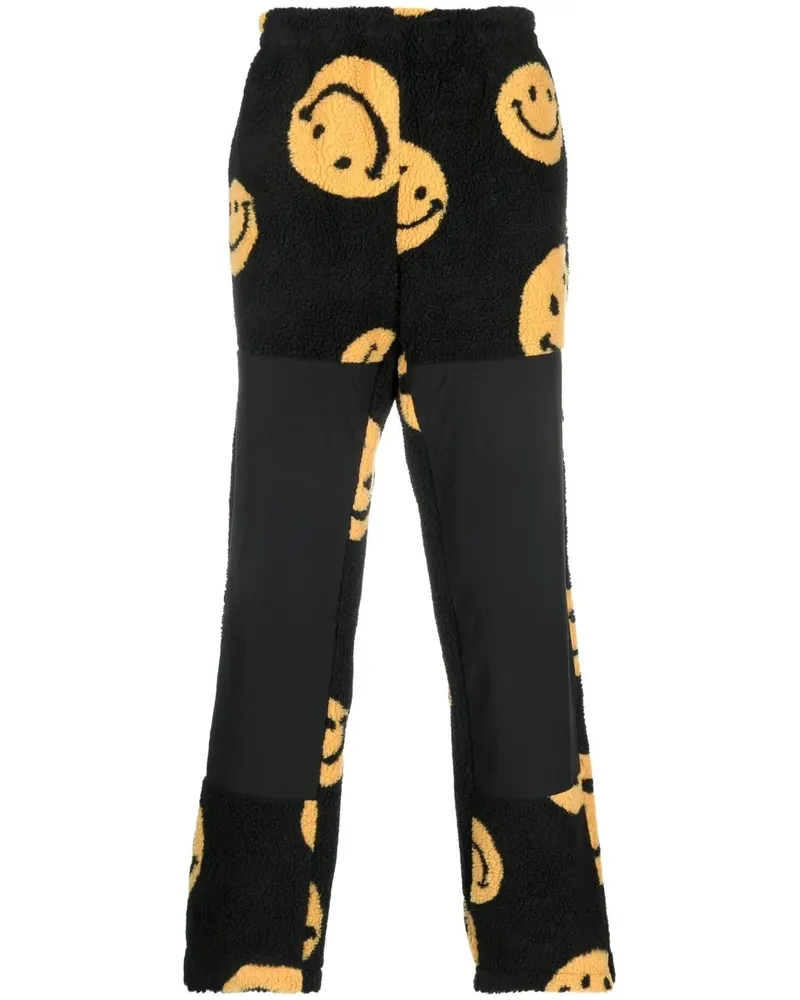 Market x Smiley Jogginghose aus Fleece - Schwarz Schwarz