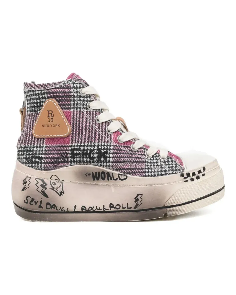R13 Kurt high-top sneakers - Rosa Rosa