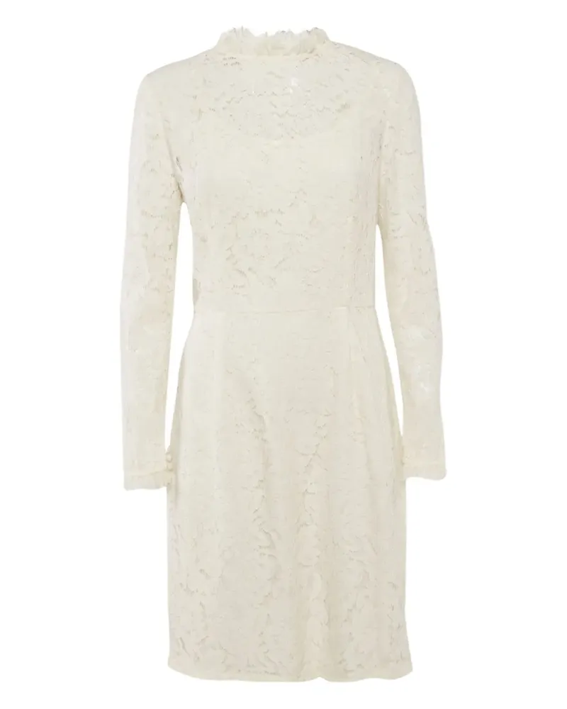 Temperley London Pre-owned Midikleid mit Stehkragen - Weiß Weiß