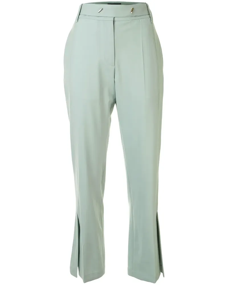 Eudon Choi Hose mit Saumschlitz - Grün Grün