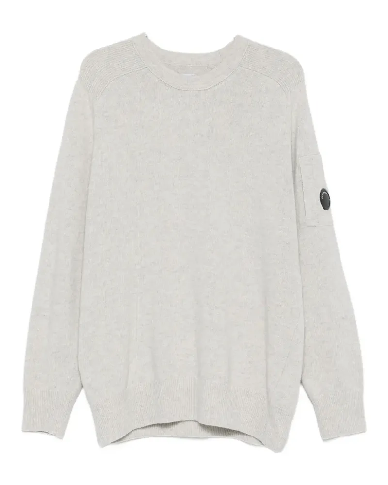 C.P. Company Pullover mit Lens-Detail - Nude Nude