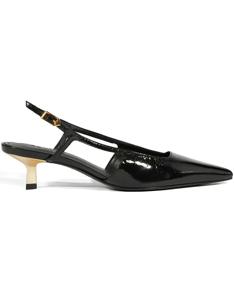 Schutz Slingback-Pumps mit spitzer Kappe - Schwarz Schwarz