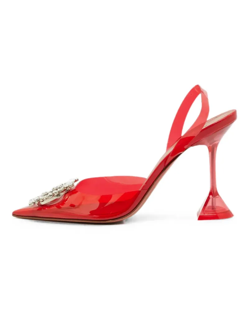 Amina Muaddi Begum crystal-embellished pumps - Rot Rot