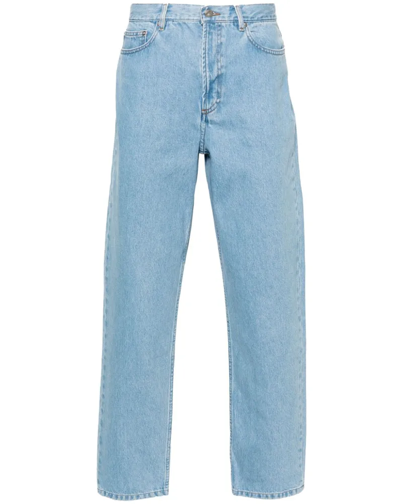 A.P.C. Halbhohe Martin Straight-Leg-Jeans Blau