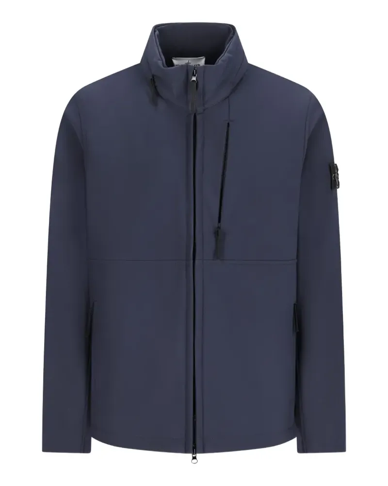 Stone Island Q100005 Soft Shell-R_E.Dye® technology jacket - Blau Blau