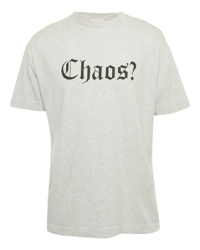 Palm Angels T-Shirt mit grafischem Print - Grau Grau