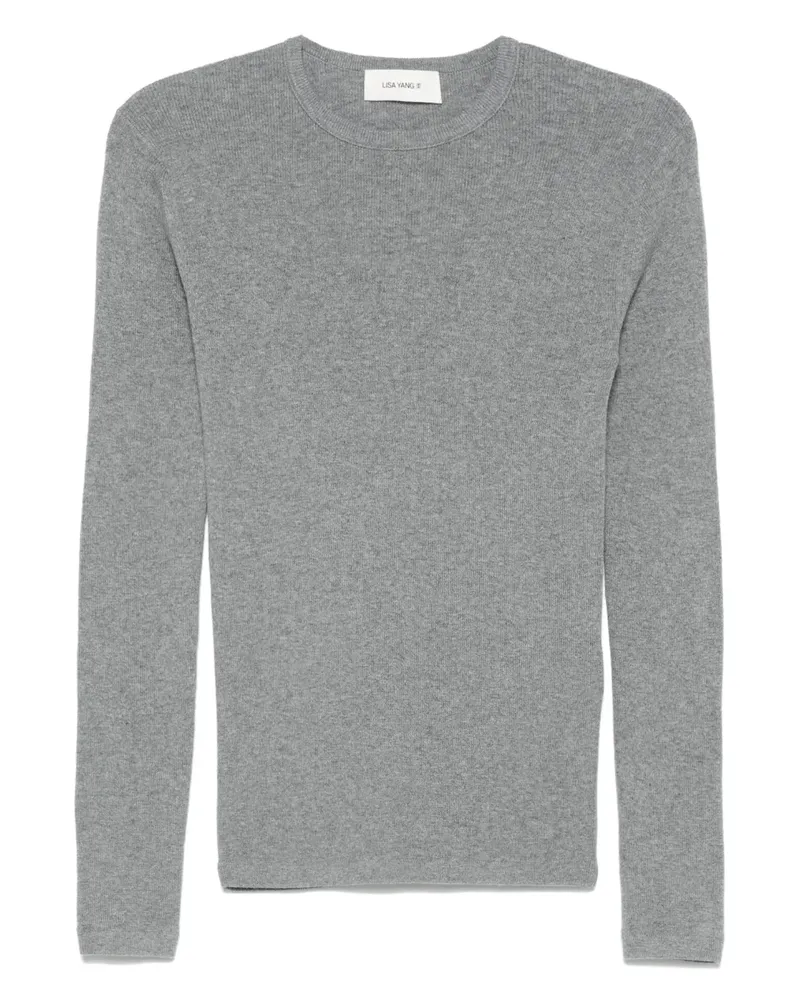 Lisa Yang T-Shirt aus Kaschmir - Grau Grau