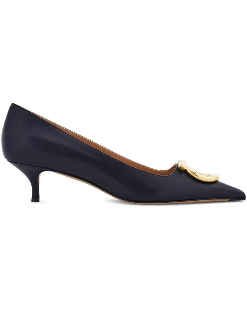 Ferragamo Spitze Gancini Pumps 40mm - Schwarz Schwarz