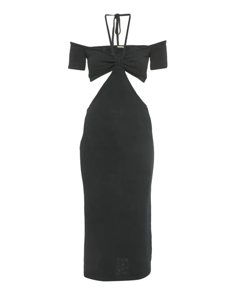 Cult Gaia cut-out halter-neck cotton midi dress - Schwarz Schwarz