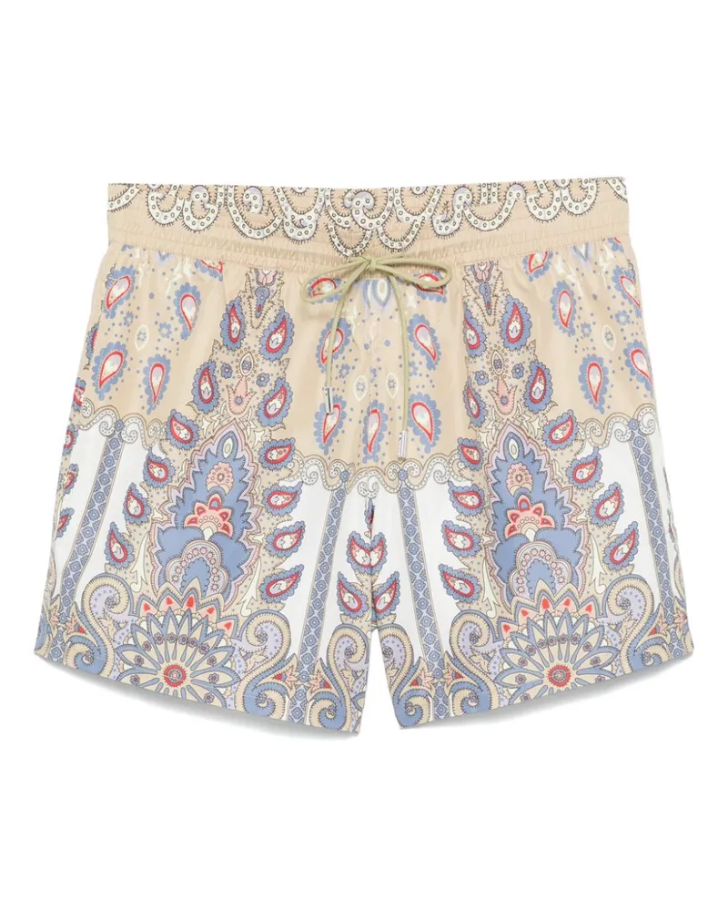 Etro Badeshorts mit Paisley-Print - Grün Grün