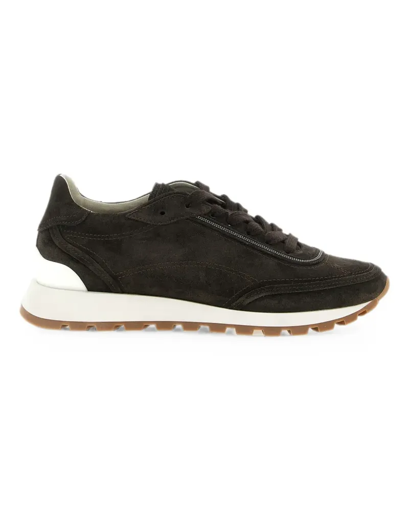 Brunello Cucinelli Monili suede sneakers - Braun Braun