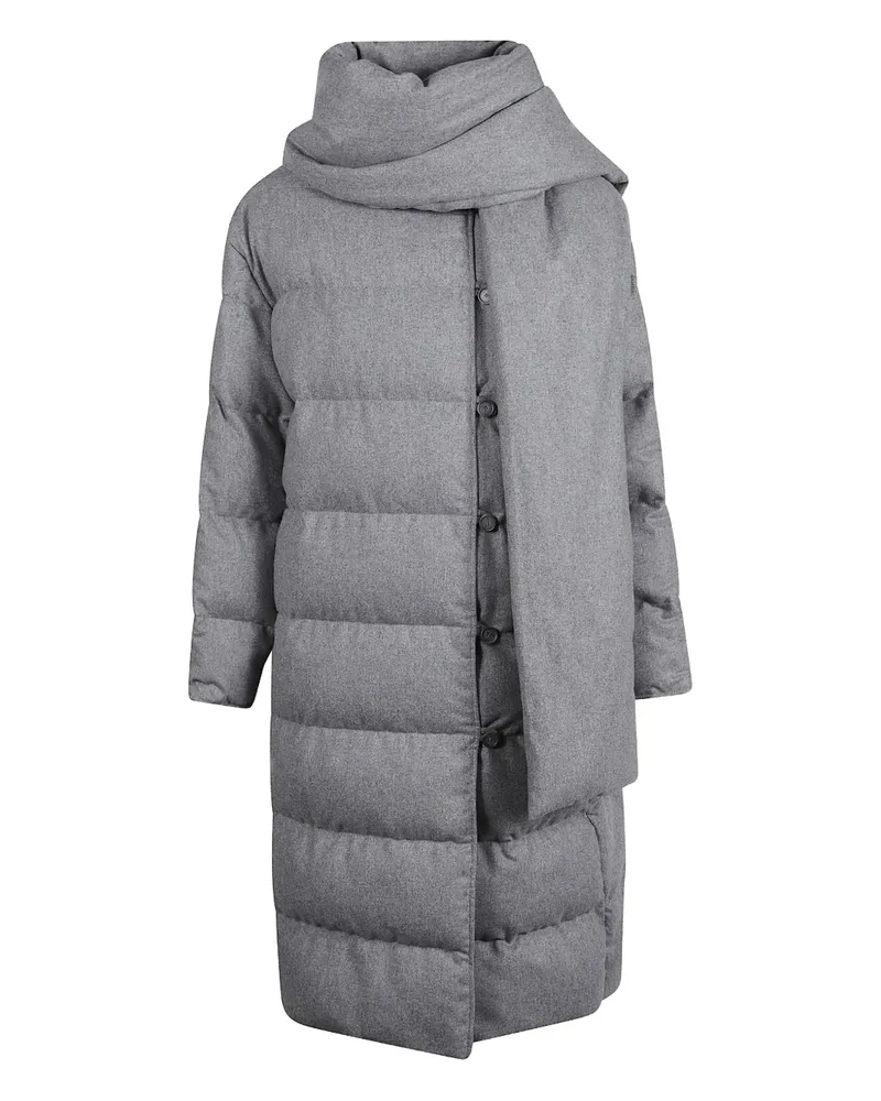 HUGO BOSS Wattierte Jacke mit Knöpfen - Grau Grau