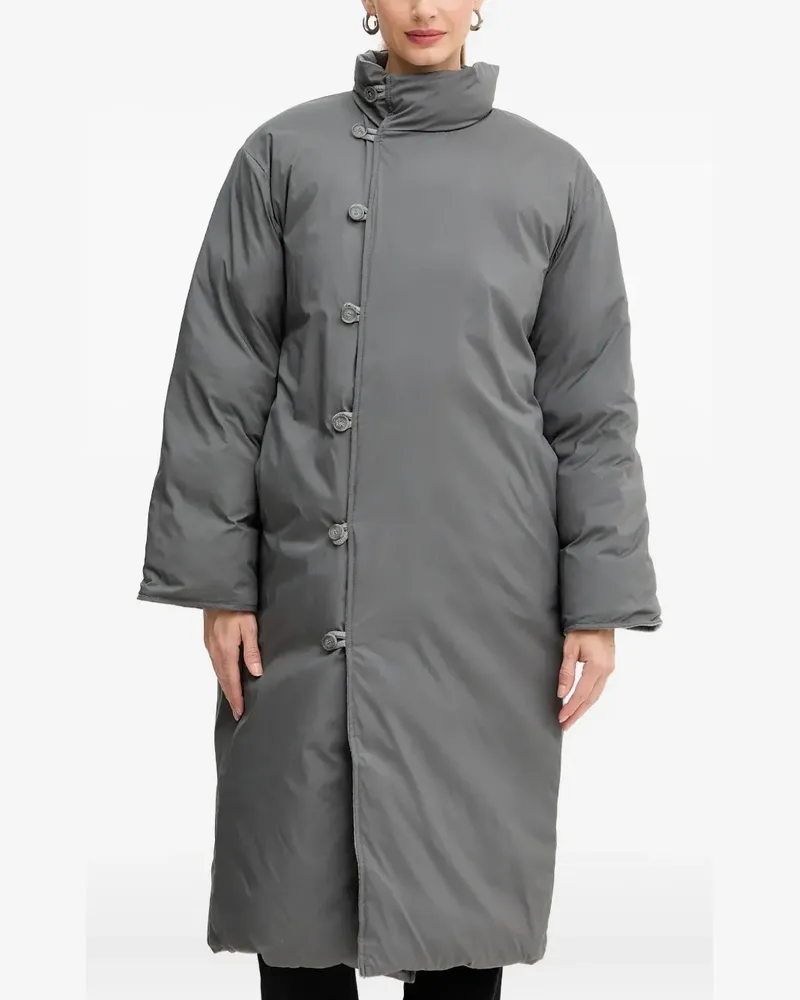 HUGO BOSS Wattierte Jacke mit Knöpfen - Grau Grau