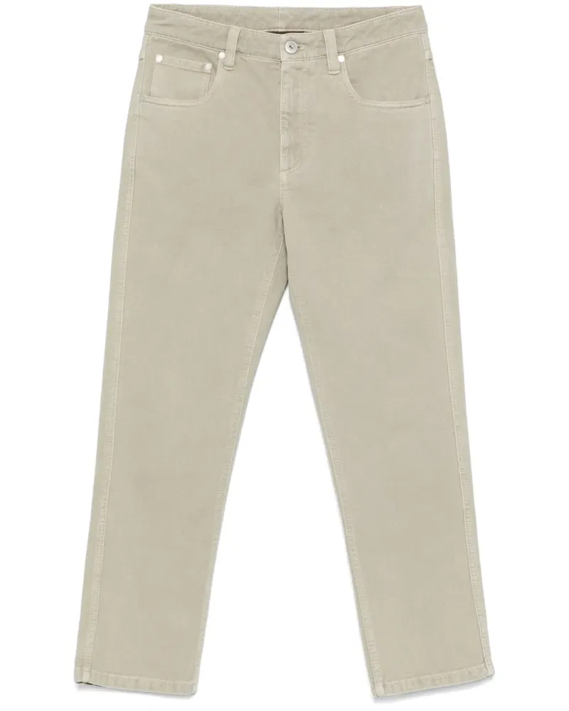 Brunello Cucinelli Klassische Cropped-Hose - Grün Grün