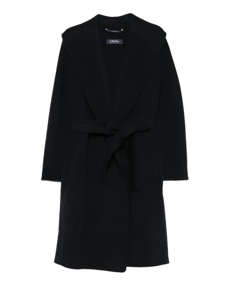 Max Mara Messi long-sleeve coat - Blau Blau
