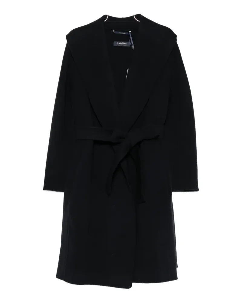 Max Mara Messi long-sleeve coat - Blau Blau
