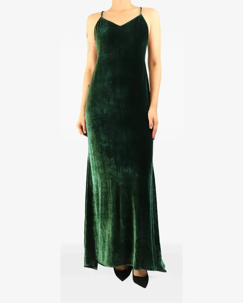 Reformation Maxikleid mit V-Ausschnitt - Grün Grün