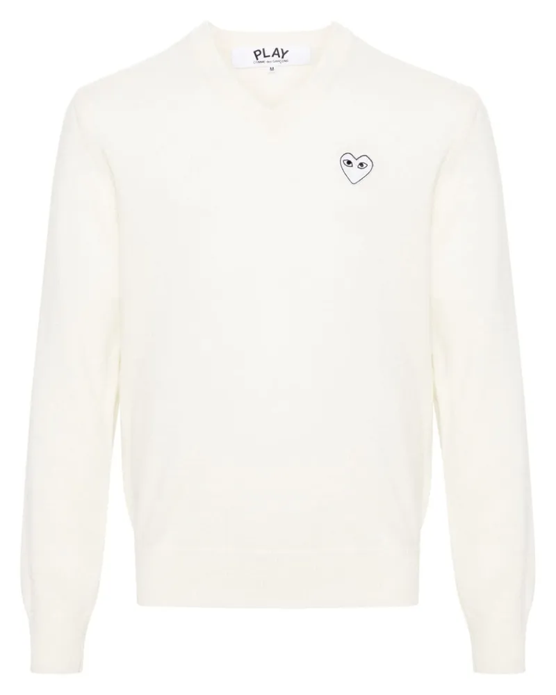 Comme des Garçons Pullover mit Herz-Patch - Nude Nude