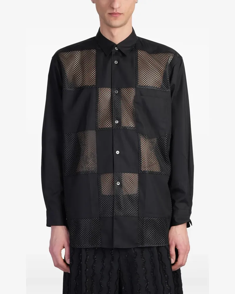 Comme des Garçons Klassisches Hemd - Schwarz Schwarz
