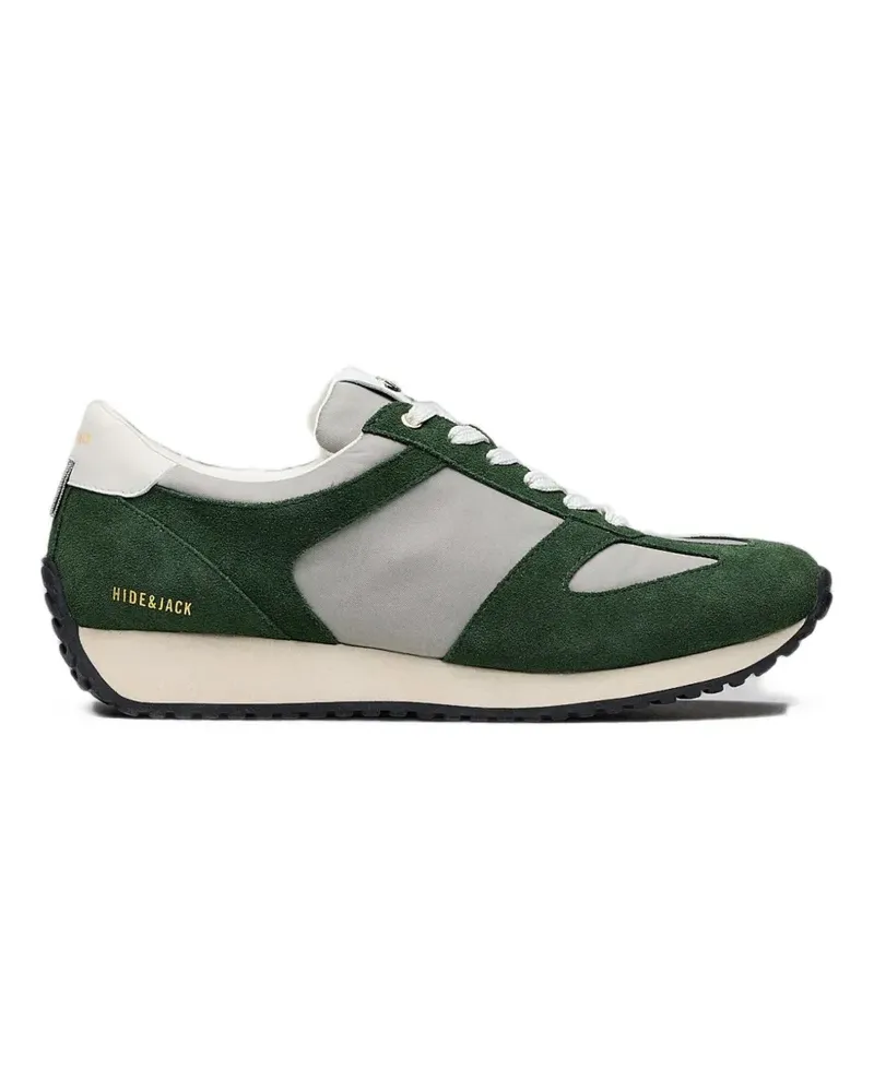 Hide & Jack Roma suede-panelled sneakers - Grün Grün