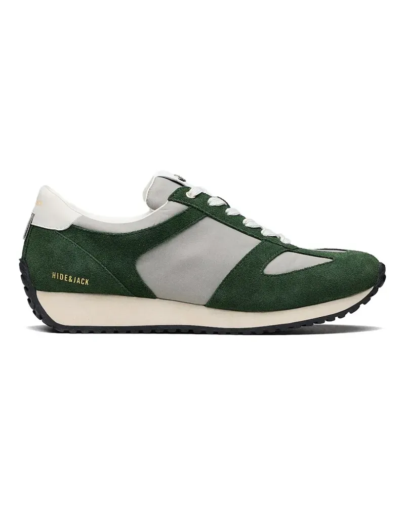 Hide & Jack Roma suede-panelled sneakers - Grün Grün