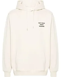 Drôle de Monsieur Hoodie mit Logo-Print Nude